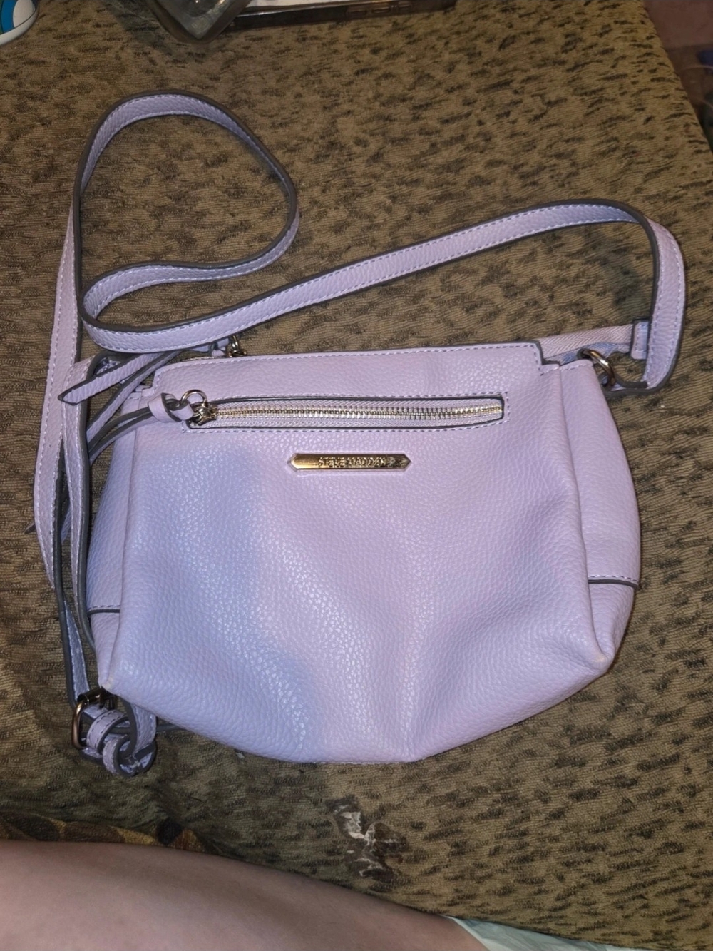 Steve Madden Lavender Pebbled Crossbody Bag